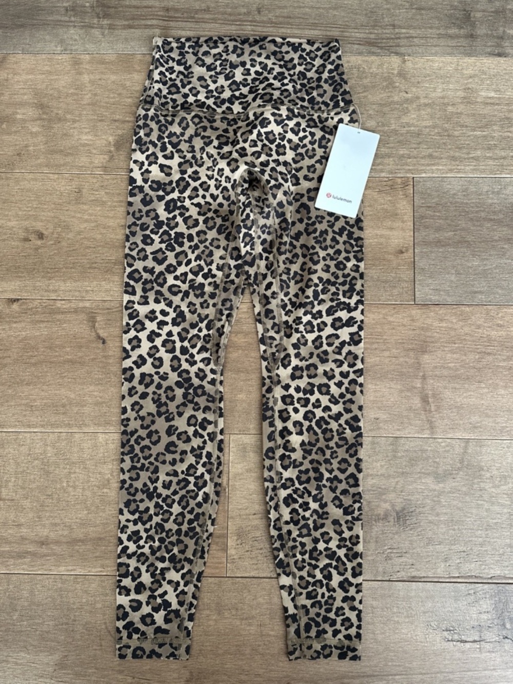 LULULEMON ALIGN NO LINE HIGH RISE PANT  28” TRUE LEOPARD SIZE 6 NEW